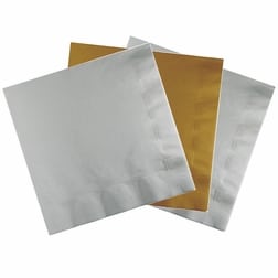 Silver and Gold Tissue Napkins