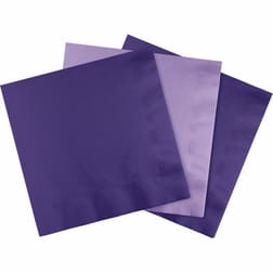 Purple tissue napkin
